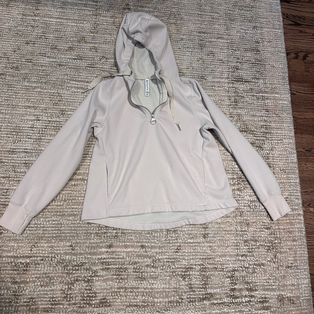 Athleta Light Cream Hoodie